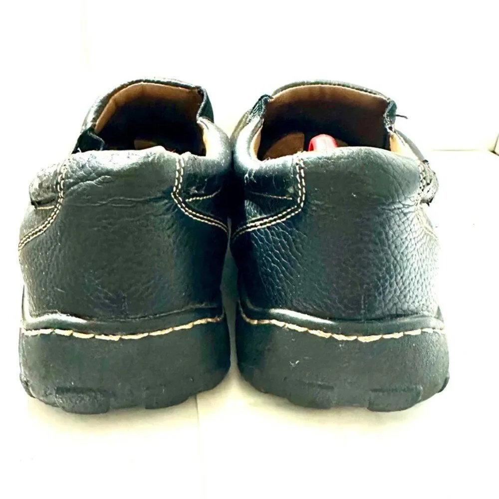 Cherokee Shoes 13 Men’s Hara Casual Slip On Moc Loafer Black Leather Flats